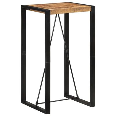 vidaXL Bar Table 60x55x110 cm Solid Rough Wood Mango