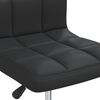 vidaXL Bar Stool Black Faux Leather