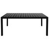 vidaXL 9 Piece Garden Dining Set Aluminium Black