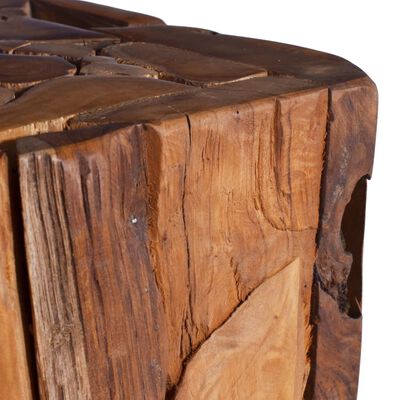 vidaXL Side Table 30x30x80 cm Solid Teak Wood