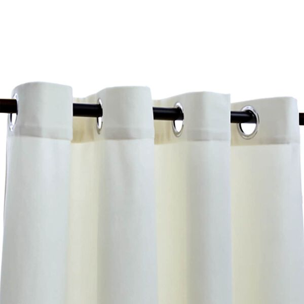vidaXL Blackout Curtain with Metal Rings Velvet Cream 290x245 cm