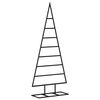 vidaXL Metal Christmas Tree for Decoration Black 125 cm
