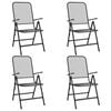 vidaXL Folding Chairs 4 pcs Expanded Metal Mesh Anthracite