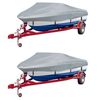 vidaXL Boat Covers 2 pcs Grey Length 610-671 cm Width 254 cm