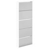 vidaXL Shoe Cabinet 5-Layer Mirror White 63x17x169,5 cm