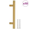 vidaXL Cabinet Handles 10 pcs Gold 96 mm Stainless Steel