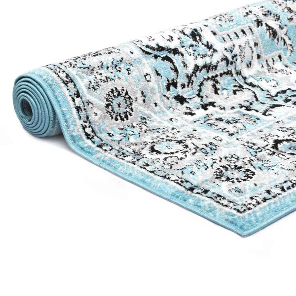 vidaXL Rug Light Blue 80 x 150 cm Polyethylene