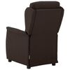 vidaXL Recliner Chair Dark Brown 66.5 x 94 x 101.5 cm Polyester