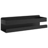 vidaXL Shower Shelf Matt Black 23x6,5x6 cm Brushed 304 Stainless Steel