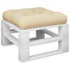 vidaXL Pallet Cushion Beige 60x60x12 cm Fabric