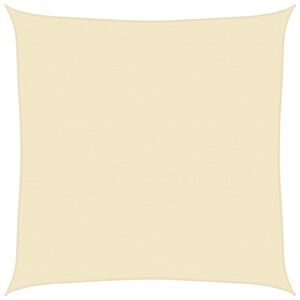 vidaXL Sunshade Sail 160 g/m&sup2; Cream 5x5 m HDPE