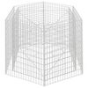 vidaXL Hexagonal Gabion Raised Bed 160x140x100 cm