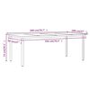 vidaXL 9 Piece Garden Dining Set with Cushions Brown