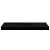 vidaXL Floating Wall Shelves 2 pcs Black 60x23.5x3.8 cm MDF
