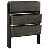 vidaXL Planter | Grey | Solid firwood with a grey water-based finish | Medium