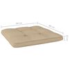 vidaXL Pallet Cushions 2 pcs Beige Fabric