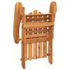 vidaXL Adirondack Garden Chair with Footrest Solid Wood Acacia