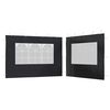vidaXL Party Tent Sidewall 2 pcs with Window PE Anthracite
