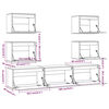 vidaXL TV Cabinets 7 pcs White Solid Wood Pine