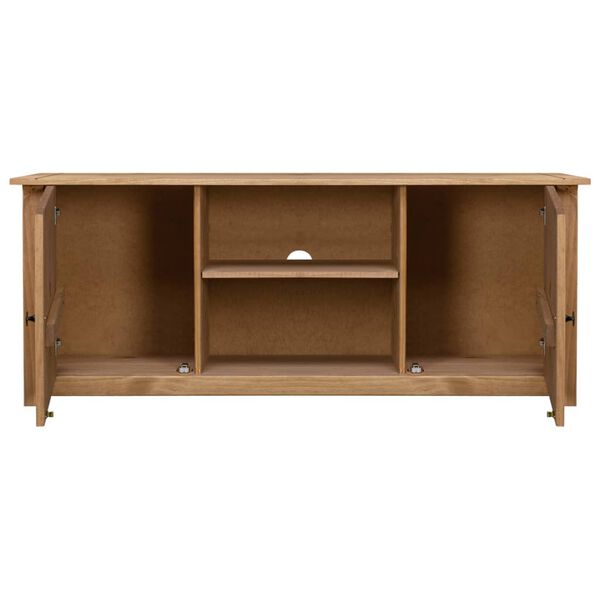 vidaXL TV Cabinet 120x40x50 cm Solid Pine Wood Panama Range