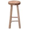 vidaXL Bar Stool Solid Teak Wood