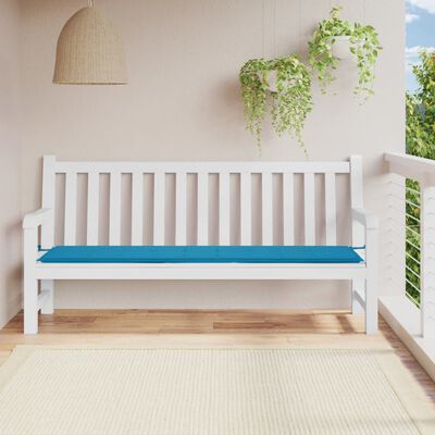 vidaXL Garden Bench Cushion Blue 200x50x3 cm Oxford Fabric