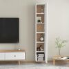 vidaXL TV Cabinets 2 pcs White 30.5x30x90 cm Engineered Wood
