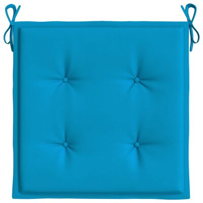 vidaXL Garden Chair Cushions 4 pcs Blue 50x50x3 cm Oxford Fabric