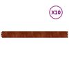 vidaXL Lawn Edgings 10 pcs 10x103 cm Flexible Corten steel