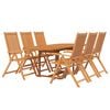 vidaXL 7 Piece Garden Dining Set Solid Wood Acacia