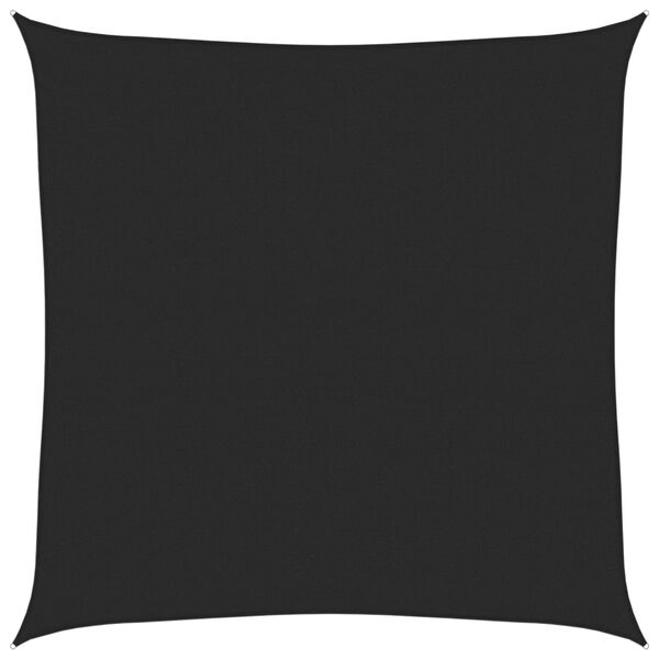 vidaXL Sunshade Sail 160 g/m² Black 4x4 m HDPE