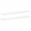 vidaXL Picture Frame Ledge Shelves 2 pcs White 80x9x3 cm MDF