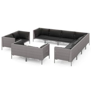 vidaXL Garden Lounge Set | Dark Grey