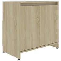 vidaXL Bathroom Cabinet Sonoma Oak 60x33x61 cm Engineered Wood