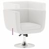 vidaXL Bar Stool White Faux Leather