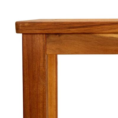 vidaXL Garden Console Table 80x35x75 cm Solid Acacia Wood