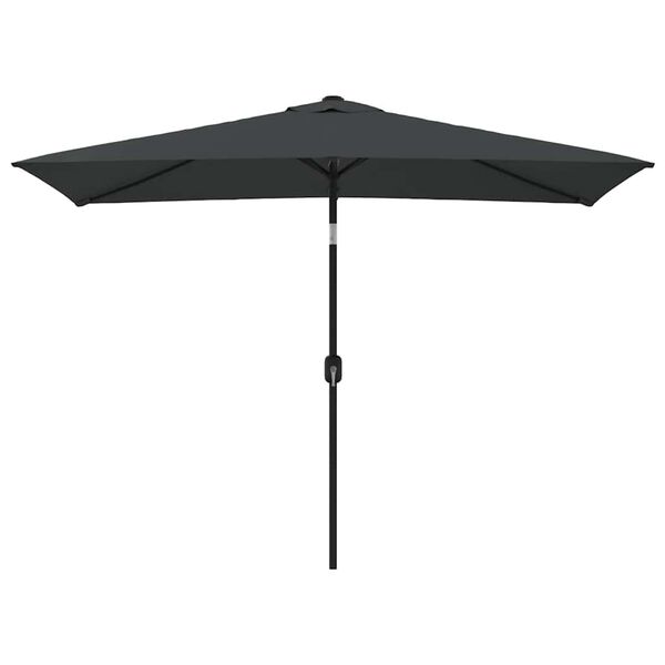 vidaXL Garden Parasol with Metal Pole 300x200 cm Anthracite