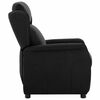 vidaXL Recliner Chair Black 66.5 x 94 x 101.5 cm Polyester