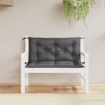 vidaXL Garden Bench Cushions 2 pcs Anthracite 100x50x7cm Oxford Fabric