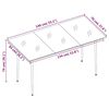 vidaXL 5 Piece Garden Dining Set Brown