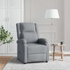 vidaXL Recliner Chair Light Grey Fabric