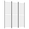 vidaXL 3-Panel Room Divider White 150x180 cm Fabric