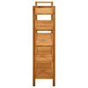 vidaXL Shoe Rack with 5 Shelves 100x27x100 cm Solid Oak Wood