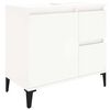 vidaXL Bathroom Cabinet | White | Engineered wood, metal | Medium