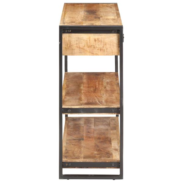 vidaXL Sideboard 120x30x75 cm Solid Rough Mango Wood