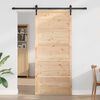vidaXL Barn Door Natural 80 x 208 cm Solid Pine wood