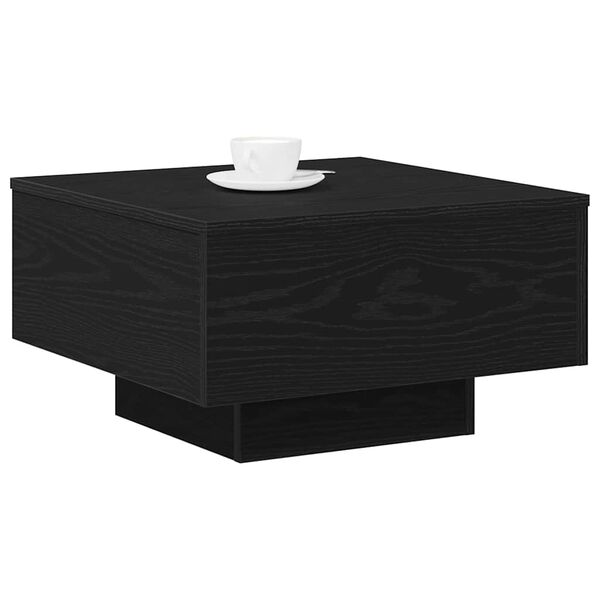 vidaXL Coffee Table Black Oak 55 x 55 x 31 cm