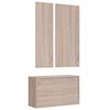 vidaXL 3-Door Wardrobe Grey 118x50x171.5 cm Pine Panama Range