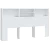 vidaXL Headboard Cabinet White 180x19x103,5 cm