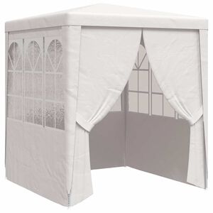 vidaXL Professional Party Tent with Side Walls 2x2 m White 90 g/m²